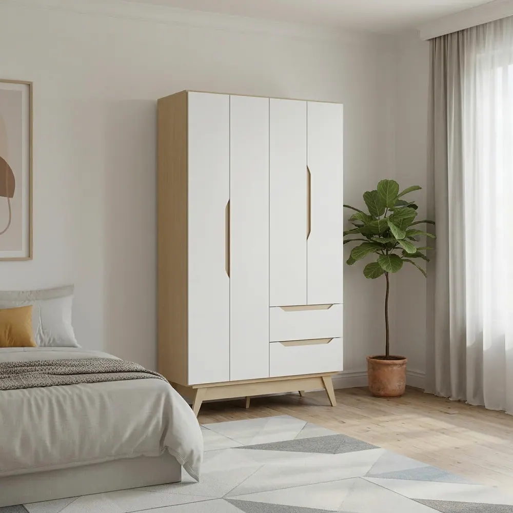 Placard KLAR, 4 puertas + 2 cajones