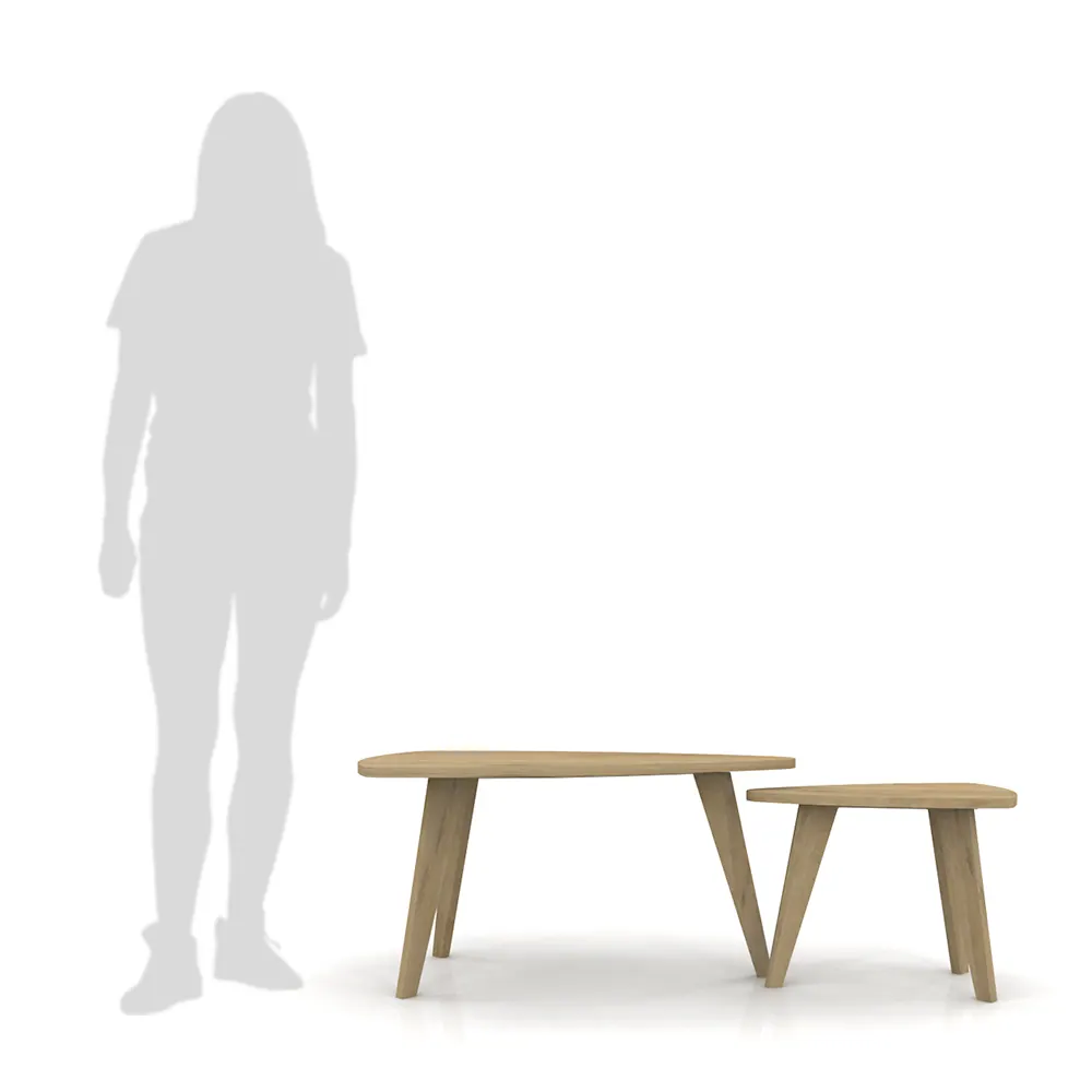 SET mesas de living LUND oval