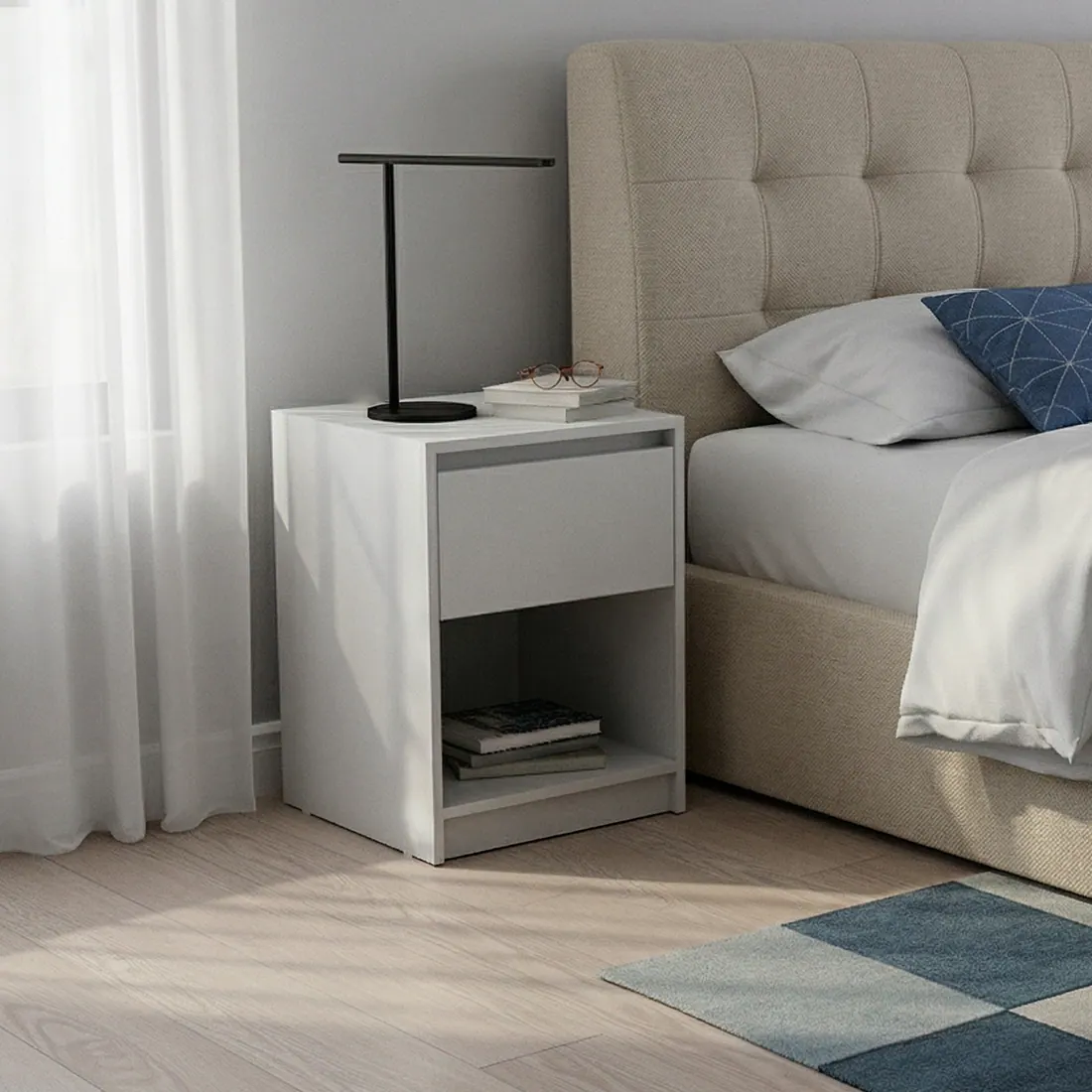 Mesa de luz LUMA, 1 cajón